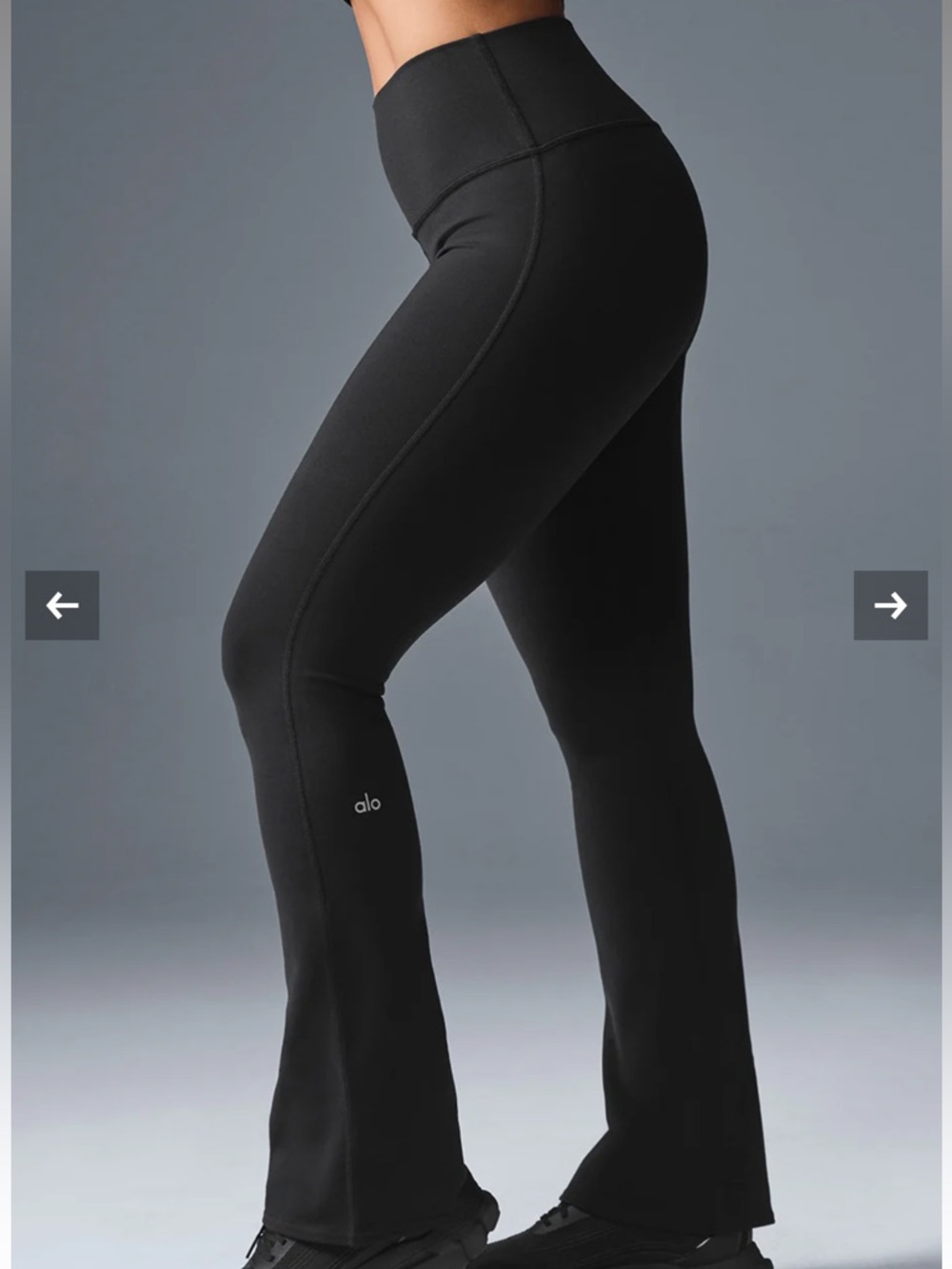 ALO Yoga Black High-Waist Flare Leggings